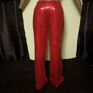 Beautiful Red Sequin Escada Pants